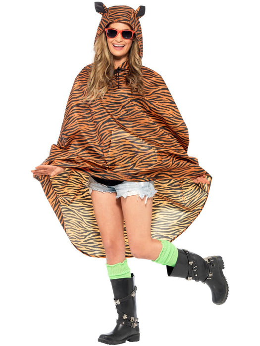 Buy Tiger Party Poncho for Adults from Costume Super Centre AU