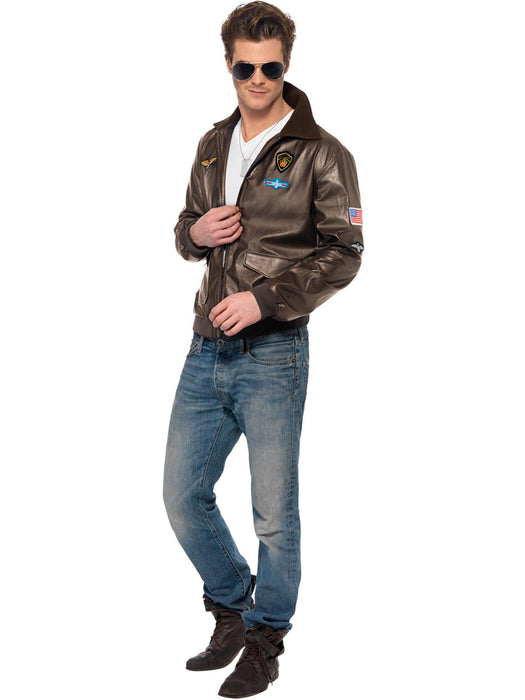 Buy Top Gun Aviator Bomber Jacker for Adults - Top Gun from Costume Super Centre AU