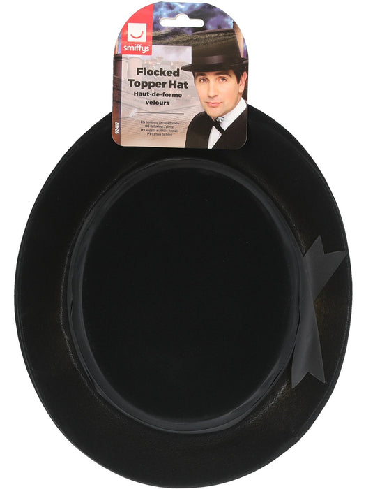 Buy Topper Black Flocked Hat for Adults from Costume Super Centre AU