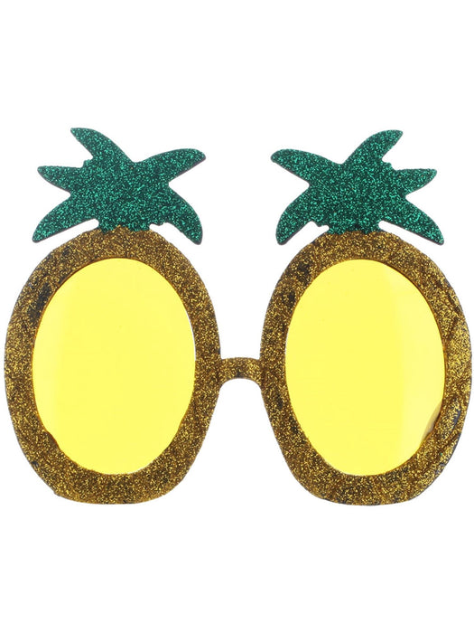 Buy Tropical Pineapple Glitter Glasses for Adults from Costume Super Centre AU