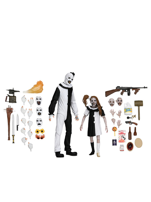 Buy Ultimate Art the Clown & Little Pale Girl - 7" Scale Action Figure 2 Pack - Terrifier 2 - NECA Collectibles from Costume Super Centre AU