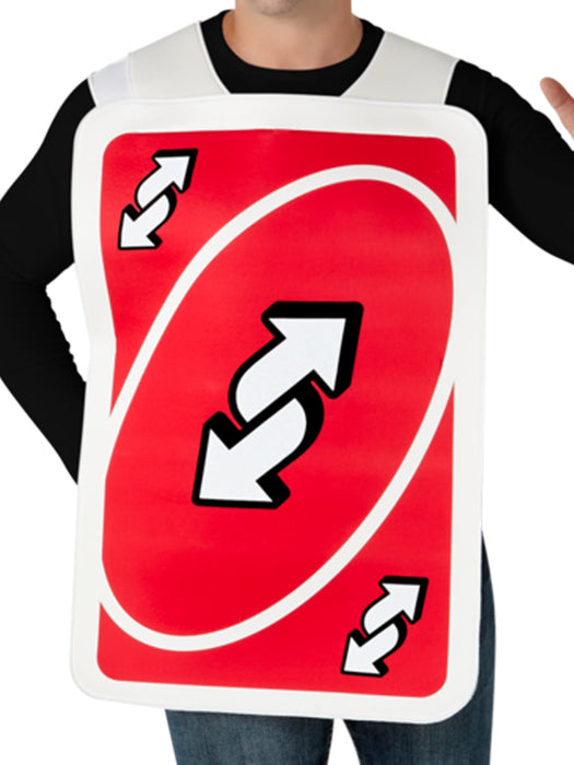 Buy Uno Red Reverse Card Tabard Costume for Adults - Mattel Games from Costume Super Centre AU