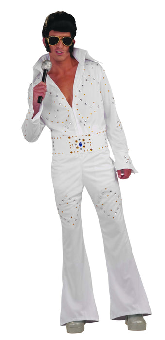 Buy Vegas Superstar White Jumpsuit Costume for Adults from Costume Super Centre AU