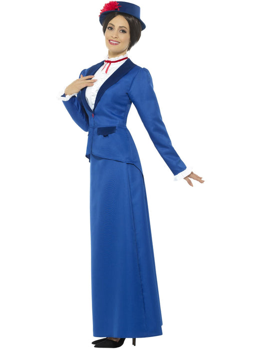 Buy Victorian Nanny Blue Dress Costume for Adults from Costume Super Centre AU