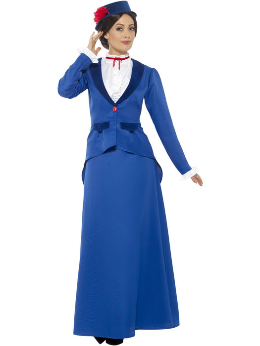 Buy Victorian Nanny Blue Dress Costume for Adults from Costume Super Centre AU