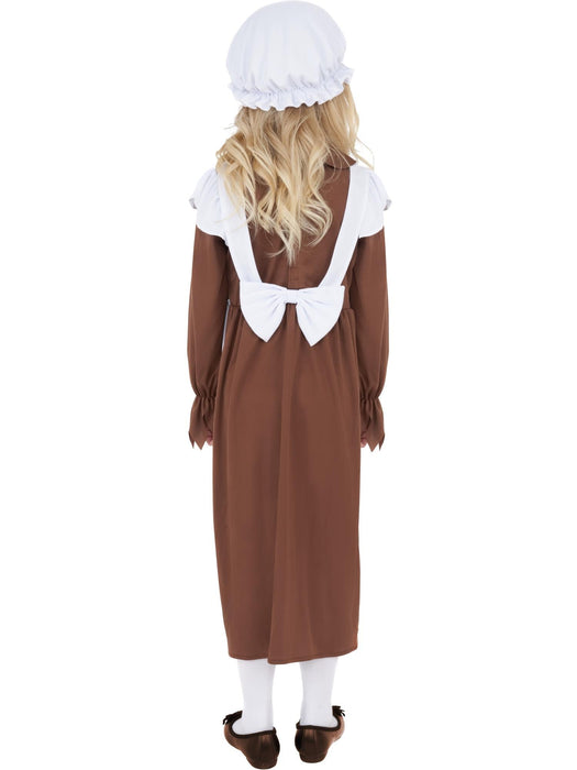 Buy Victorian Poor Girl Brown Costume for Kids from Costume Super Centre AU