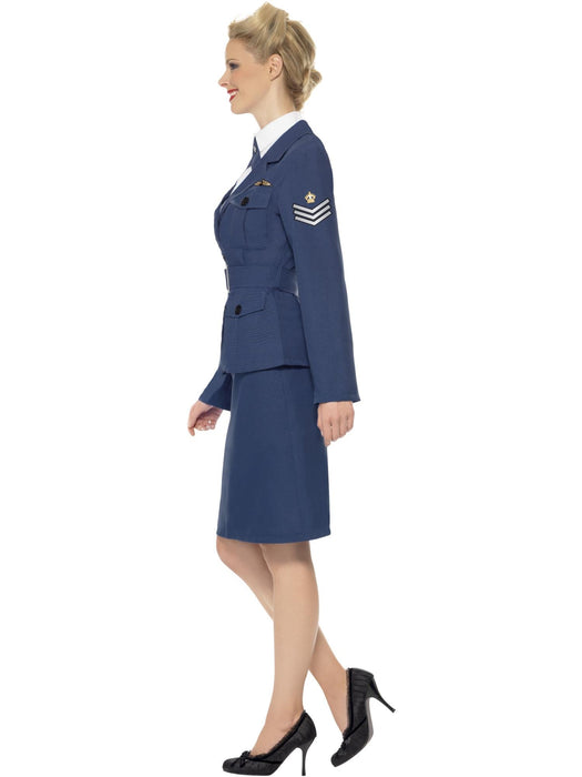 Buy WW2 Air Force Blue Female Captain Costume for Adults from Costume Super Centre AU