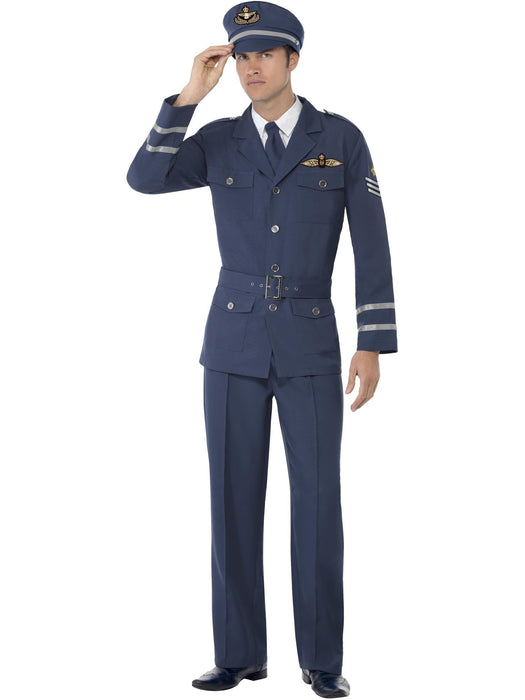 Buy WW2 Air Force Captain Blue Costume for Adults from Costume Super Centre AU