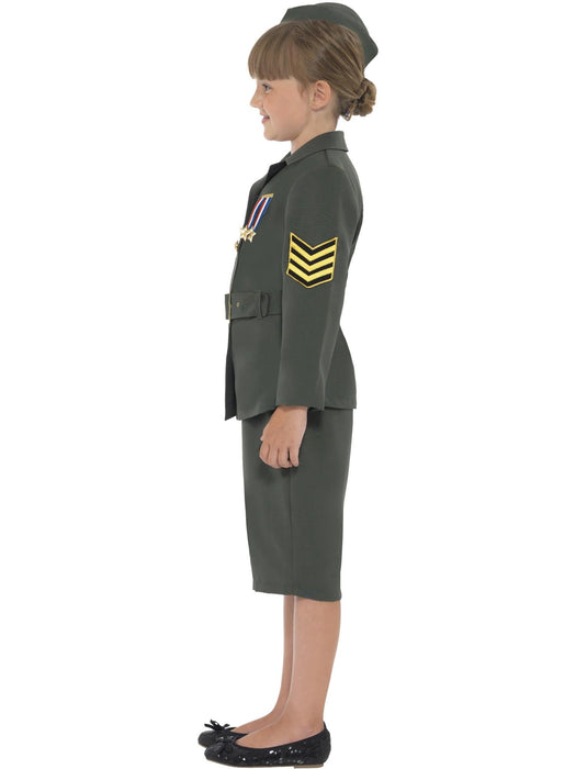 Buy WW2 Army Girl Costume for Kids from Costume Super Centre AU