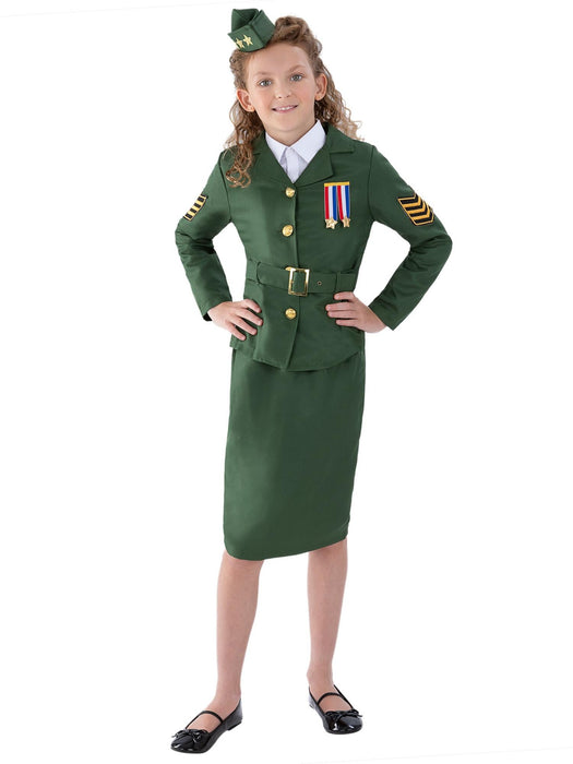 Buy WW2 Army Girl Costume for Kids from Costume Super Centre AU