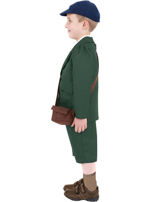 Buy WW2 Evacuee Boy Costume for Kids - Green from Costume Super Centre AU