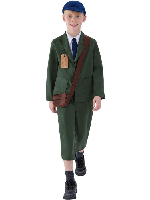 Buy WW2 Evacuee Boy Costume for Kids - Green from Costume Super Centre AU