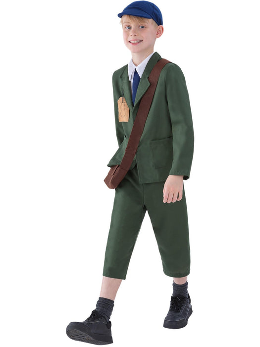 Buy WW2 Evacuee Boy Costume for Kids - Green from Costume Super Centre AU