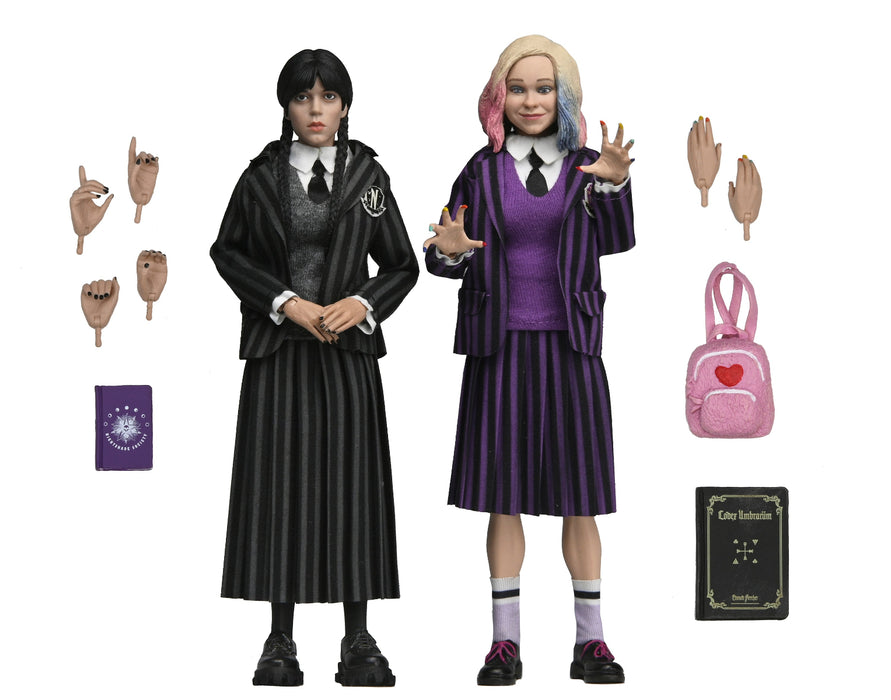Buy Wednesday & Enid Nevermore Uniform 2-Pack - 8" Scale Clothed Action Figures - Wednesday - NECA Collectibles from Costume Super Centre AU