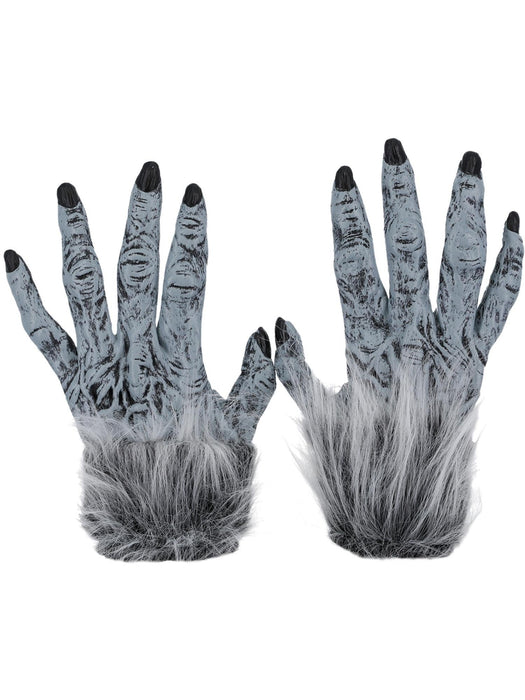 Buy Werewolf Grey Furry Hands for Adults from Costume Super Centre AU
