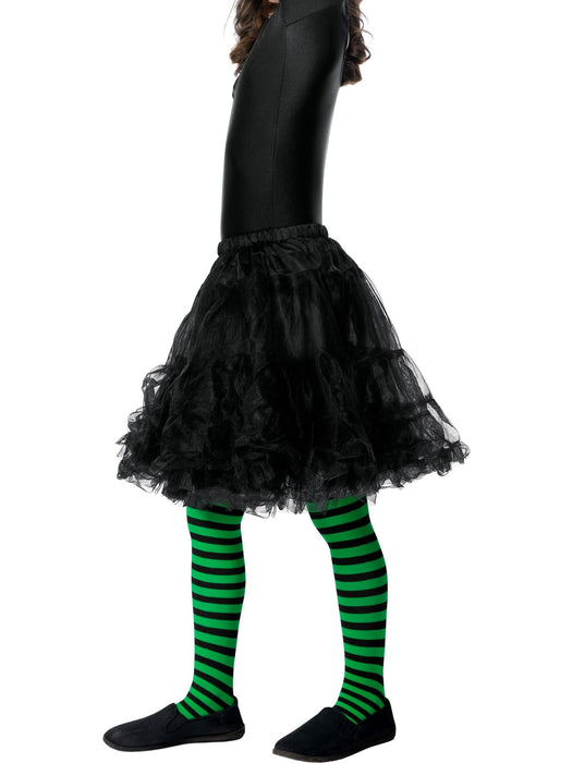 Buy Wicked Witch Green and Black Striped Tights for Kids from Costume Super Centre AU