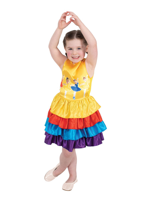 Buy Wiggles Ballerina Multi-Coloured Dress Costume for Kids - The Wiggles from Costume Super Centre AU