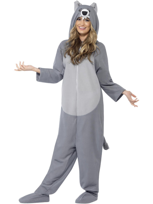 Buy Wolf Grey Onesie Costume for Adults from Costume Super Centre AU