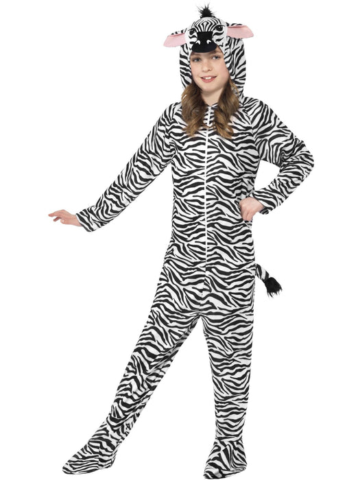Buy Zebra Hooded Onesie Costume for Kids from Costume Super Centre AU