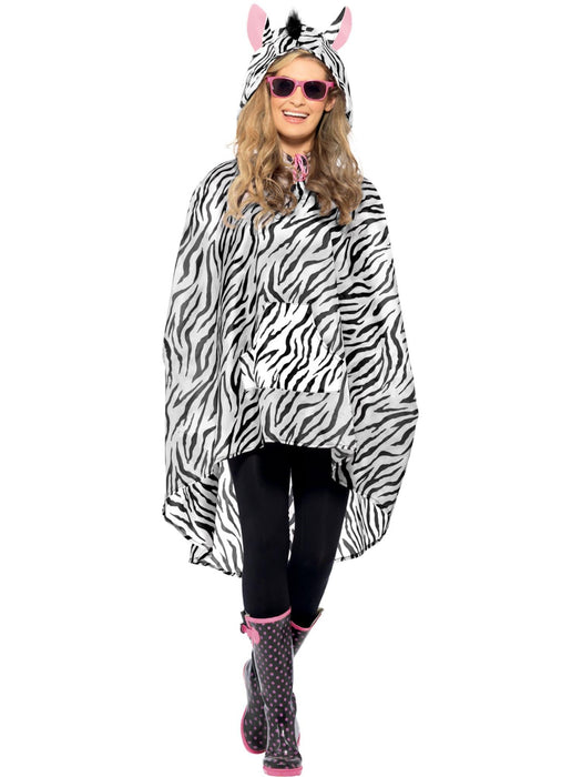 Buy Zebra Party Poncho for Adults from Costume Super Centre AU