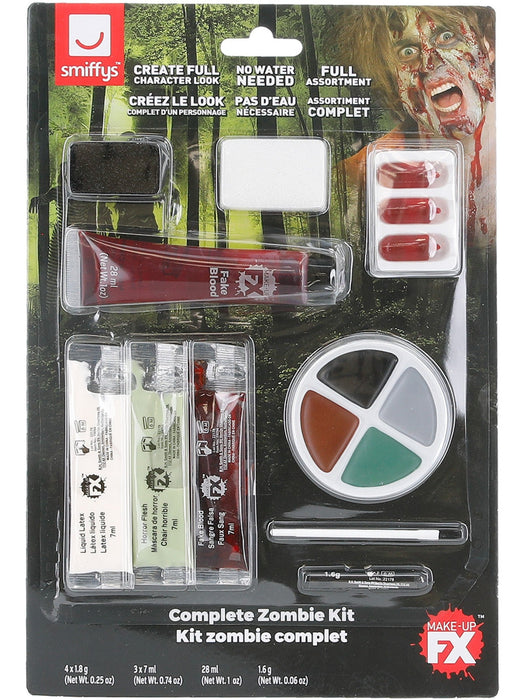 Buy Zombie Latex & Face Paint Kit Make-Up FX from Costume Super Centre AU