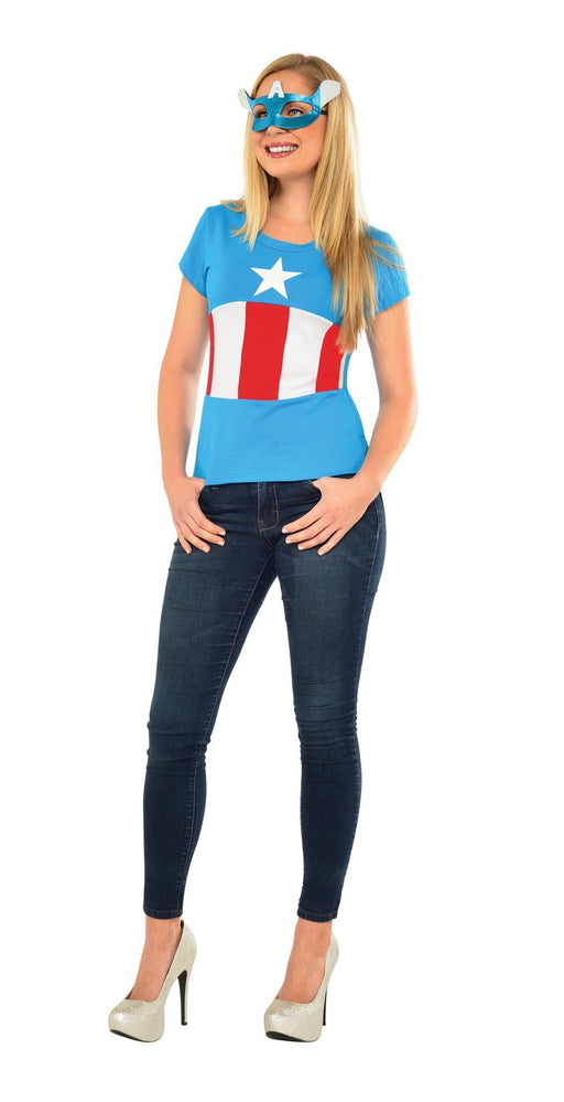 American Dream Adult T-Shirt & Mask Set | Costume Super Centre AU