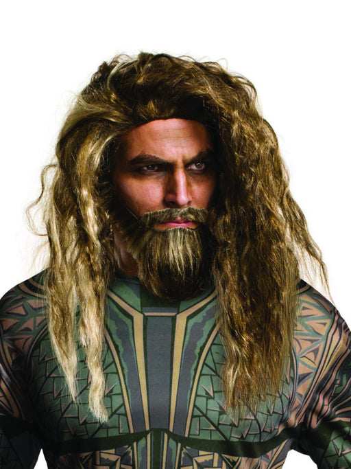 Buy Aquaman Beard and Wig Set for Adults - Warner Bros Aquaman from Costume Super Centre AU