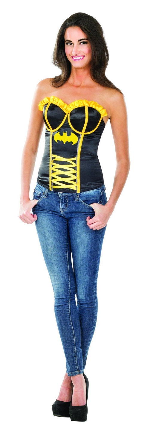 Batgirl Ribbon Detail Adult Corset | Costume Super Centre AU
