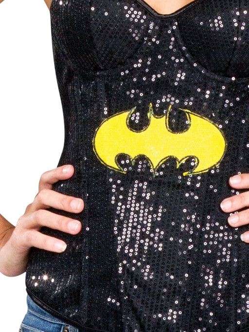 Buy Batgirl Sequin Corset for Adults - Warner Bros DC Comics from Costume Super Centre AU