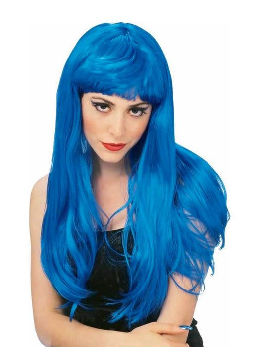 Buy Blue Glamour Wig for Adults from Costume Super Centre AU