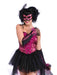 Burlesque Half Mask Pink & Black | Costume Super Centre AU