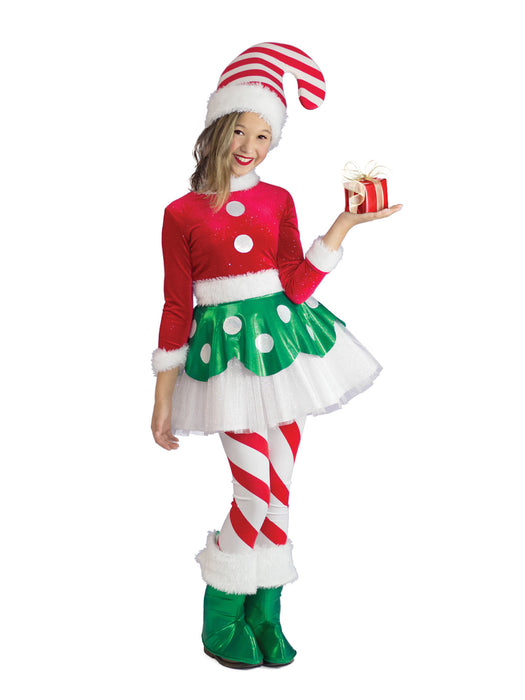 Buy Candy Cane Elf Princess Costume for Kids from Costume Super Centre AU