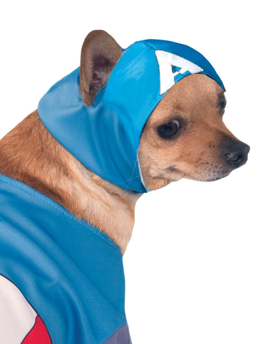 Buy Captain America Pet Costume - Marvel Avengers from Costume Super Centre AU