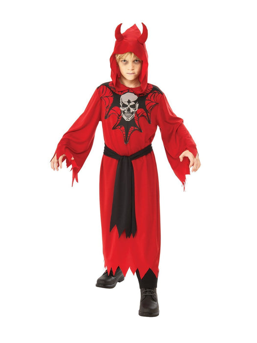 Devil Robe with Skull & Webs Child Costume | Costume Super Centre AU