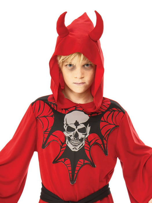 Buy Devil Robe with Skull & Webs Costume for Kids from Costume Super Centre AU