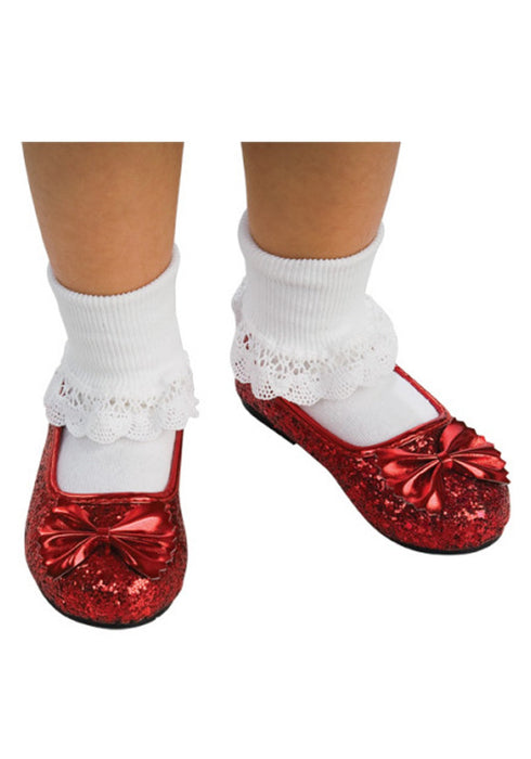 The Wizard of OZ - Dorothy Red Glitter Deluxe Child Shoes | Costume Super Centre AU
