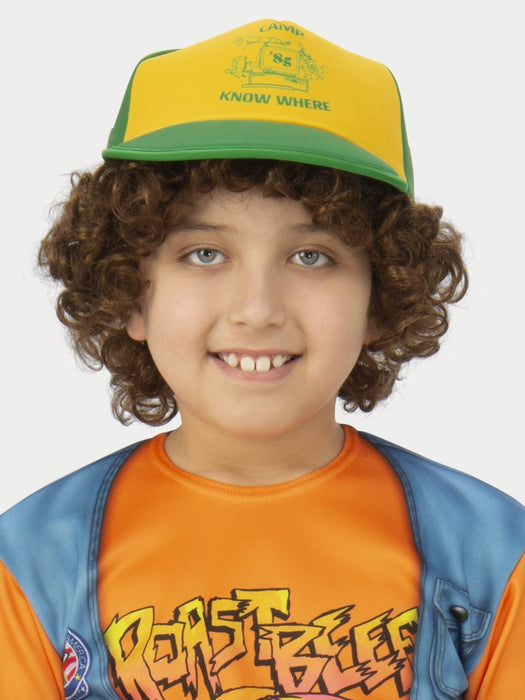 Buy Dustin 'Roast Beef' Costume Top for Kids - Netflix Stranger Things from Costume Super Centre AU