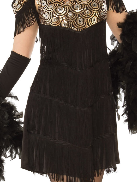 Buy Fabulous Flapper Black & Gold Costume for Adults from Costume Super Centre AU