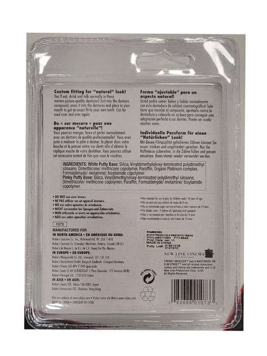 Buy Freddy Krueger Deluxe Prosthetic Teeth - Warner Bros Nightmare on Elm St from Costume Super Centre AU