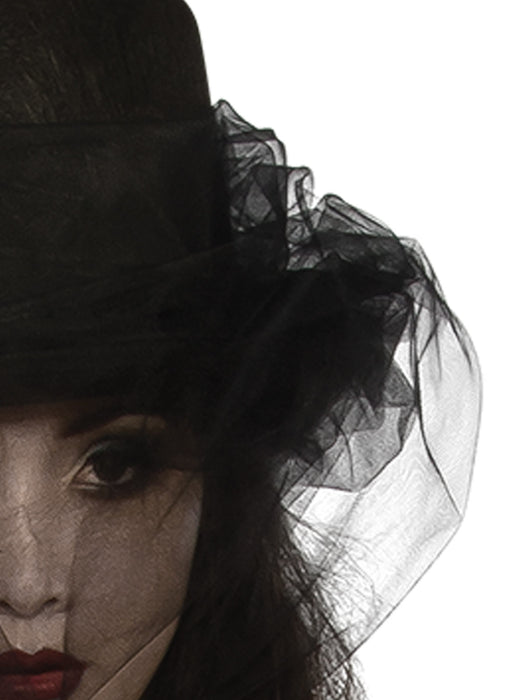 Buy Heart Of Darkness Top Hat with Veil from Costume Super Centre AU