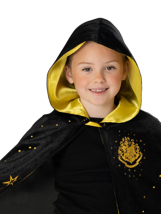 Buy Hogwarts Black & Gold Hooded Robe For Kids & Tweens - Warner Bros Harry Potter from Costume Super Centre AU