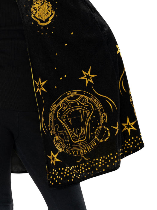 Buy Hogwarts Black & Gold Hooded Robe For Kids & Tweens - Warner Bros Harry Potter from Costume Super Centre AU