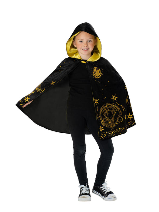 Buy Hogwarts Black & Gold Hooded Robe For Kids & Tweens - Warner Bros Harry Potter from Costume Super Centre AU