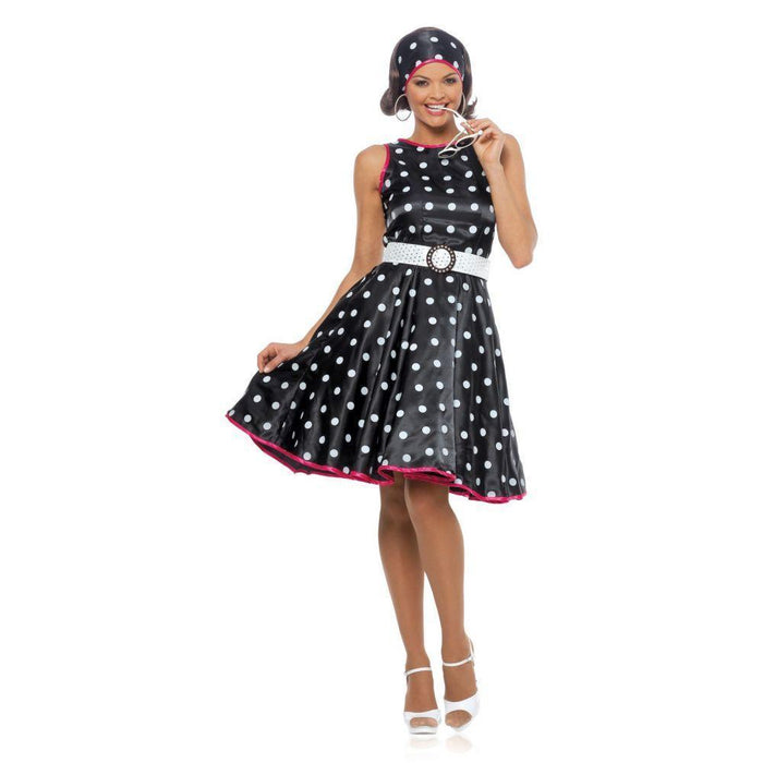 Buy Hot 50s Black Dress Adult Costume from Costume Super Centre AU