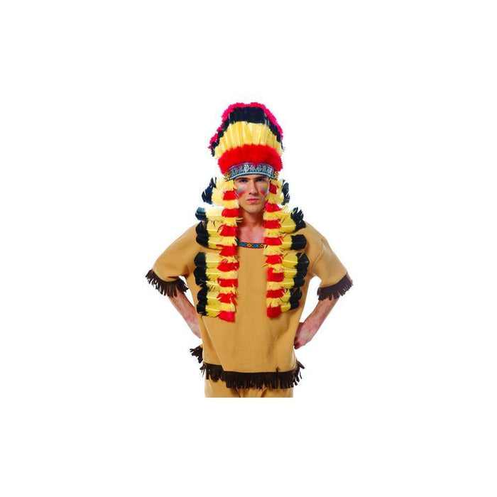 Buy Deluxe Indian Feather Headdress from Costume Super Centre AU