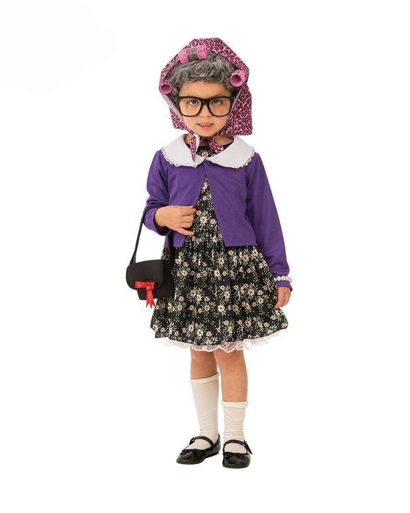 knee length dresses for ladies Little Old Lady Costume for Kids