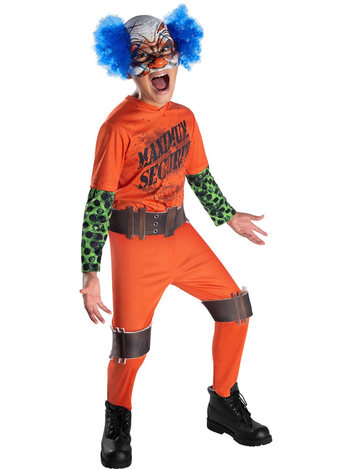 Maximum Security Clown Costume for Kids | Costume Super Centre