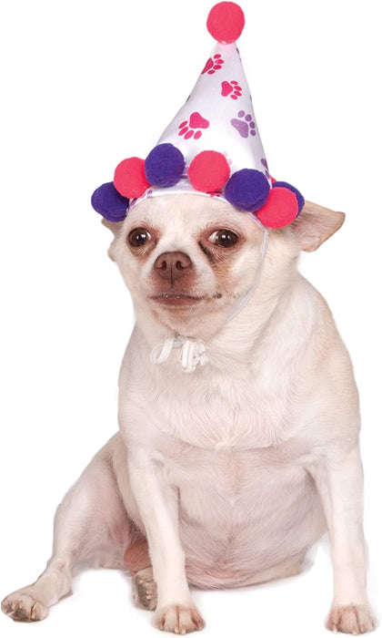 Buy Paw Print Birthday Girl Pet Hat from Costume Super Centre AU