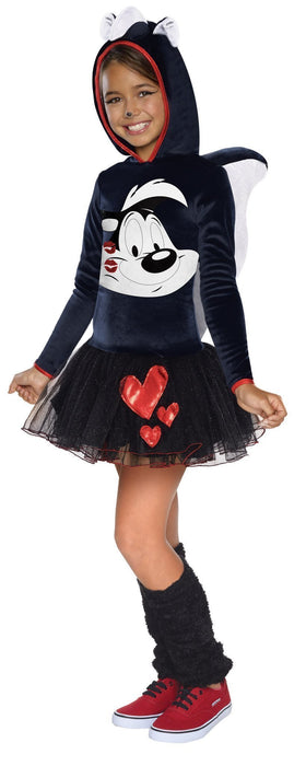 Pepe Le Pew Girls Hooded Costume | Costume Super Centre AU