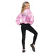 Buy Kids Pink Ladies Satin Jacket from Costume Super Centre AU